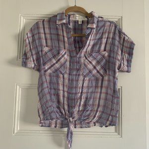 Plaid Crop T-shirt
